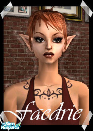 Sims 2 — Faedrie by galilea — Faedrie is a sweet, little she-elf looking for a home. You will have to download the cute,