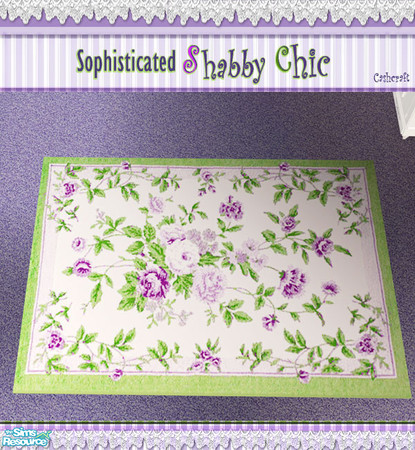 Sims 2 — Sophisticated Shabby Chic Rug by Cashcraft — 