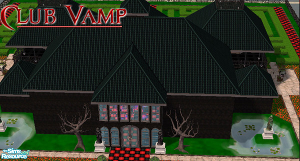 Sims 2 — Club Vamp by nablanabla — Zombies, Vampires and Freaks alike all go down to Club Vamp, Nightclub, bar, lounge,