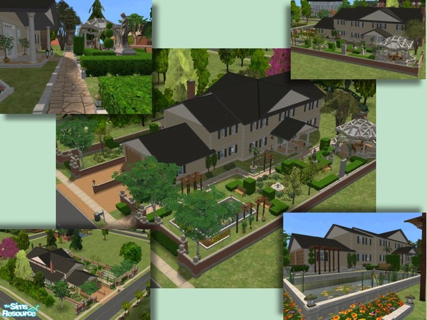 Sims 2 — Jacqueline by MiortvyjPilot — 3 beds, 4 baths, 2 gardens and 2 car garage