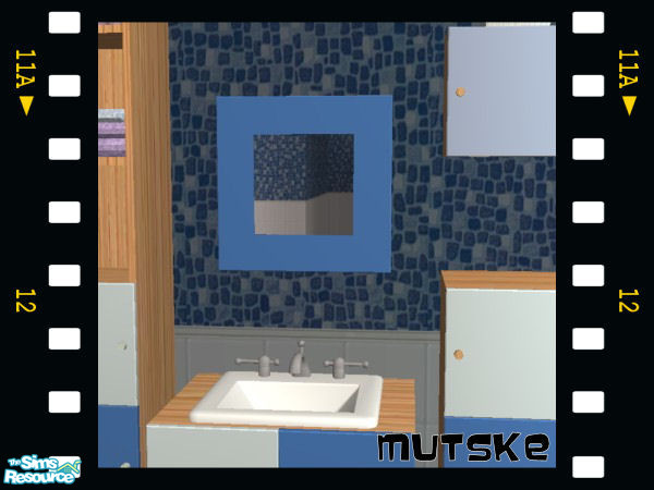 Sims 2 — Blue Bathroom - Mirror 3 by Mutske — Blue Bathroom. You need to have the original meshes from "Sims 2