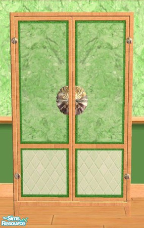 Sims 2 — D2DDM Dynasty Armoire - Green by D2Diamond — This fancy dresser matches perfectly with the Diamond Marble Soma