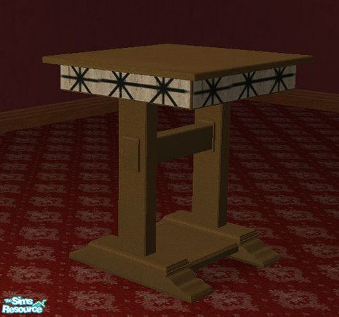 Sims 2 — TC 57 maxis bedroom - Tc 57 Maxis Bedroom Bedside Table by H3wwy — Texture challenge 57 recolour of maxis