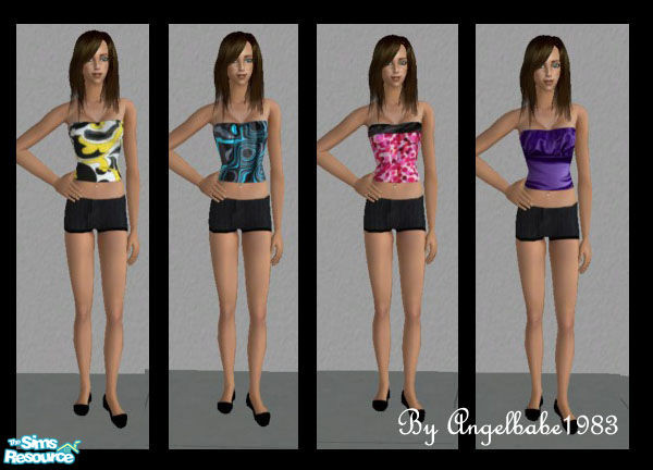 Sims 2 — Jaydon Set by Angelbabe1983 — Here are 4 Outfits for your Adult Female Sims. Comes in 4 different colours.