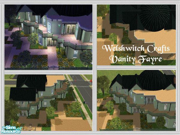 Sims 2 — Vanity Fayre by WelshWitch — Victorian house, fully furnished and beautifully decorated. Patio area with