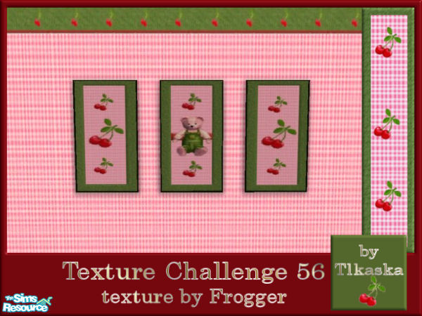 Sims 2 — TC56 Froggie's Nursery - Picture by tlkaska — This pretty green and pink gingham nursery with little cherries