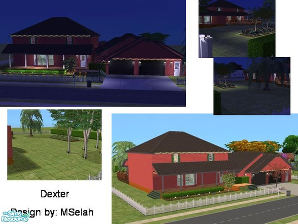 Sims 2 — Dexter by mselah — This is where I live. Three bedrooms, two bath. Two car garage. Fully furnished and
