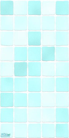 Sims 2 — MDP Pastel Teal Wall Tile by MelandStv — There are 6 colourful wall tiles in this set. They are part of my