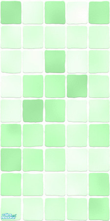 Sims 2 — MDP Pastel Green Wall Tile by MelandStv — There are 6 colourful wall tiles in this set. They are part of my