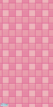 Sims 2 — Pink Tiled Wall #2 by KalicoKat — Add a vibrant, feminine touch to your sim's bathroom with this bright pink