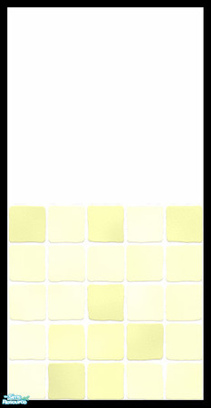 Sims 2 — MDP Pastel Yellow Half White-Tile by MelandStv — There are 6 colourful walls in this set. hey are part of my