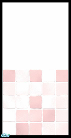 Sims 2 — MDP Pastel Pink Half White-Tile by MelandStv — There are 6 colourful walls in this set. hey are part of my