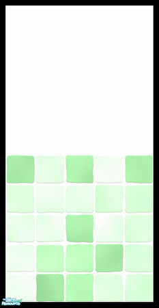 Sims 2 — MDP Pastel Green Half White-Tile by MelandStv — There are 6 colourful walls in this set. hey are part of my