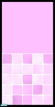 Sims 2 — MDP Pastel Purple Half Solid-Tile by MelandStv — There are 6 colours and 2 textures for a total of 12 walls in