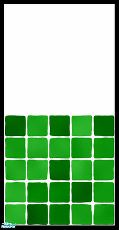 Sims 2 — MDP Green Half White-Tile by MelandStv — There are 10 colourful walls in this set. They are part of my Colour
