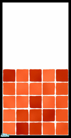 Sims 2 — MDP Burnt Half White-Tile by MelandStv — There are 10 colourful walls in this set. They are part of my Colour