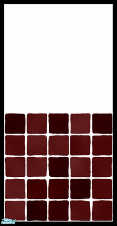 Sims 2 — MDP Brown Half White-Tile by MelandStv — There are 10 colourful walls in this set. They are part of my Colour