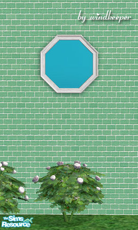 Sims 2 — Lafenetre octagonal window 1 diag by Windkeeper — Diagonal version of "Lafenetre octagonal window 1"