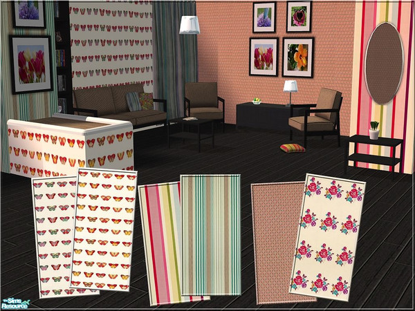 Sims 2 — Veronn Wallpaper Set 08 by Veronn — Wallpaper set 08, 6 new wallpaper.
