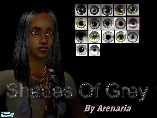 Sims 2 — Just Right Eyes-Grey by TSR Archive — 17 shades of grey eyes, hope you find just the right one! By Arenaria