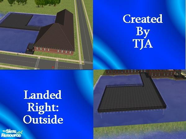 Sims 2 — Landed Right by TJA — Lakeside House. (look for Landed Middle & Landed Left). 8BR, 4BA, 
