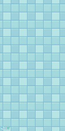 Sims 2 — Aqua Tiled Wall by KalicoKat — Have your sims enjoy the soothing shade of aqua while bathing. This wall goes
