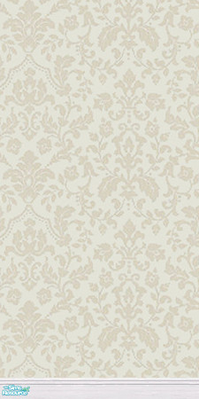 Sims 2 — Grey Damask by keikeichan — A soft, classical wallpaper with a damask pattern.
