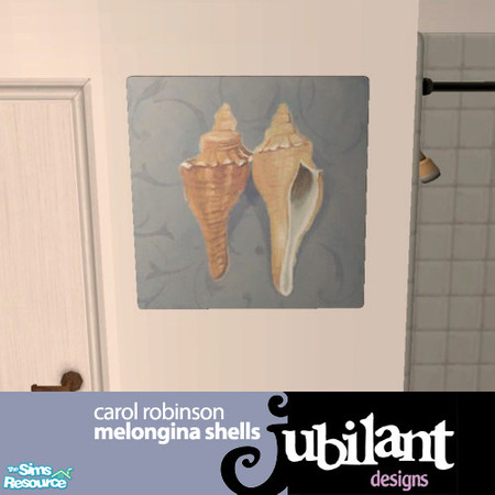 Sims 2 — Melongina Shells Painting by Jubilant — This is a painting by Carol Robinson. The original background was a
