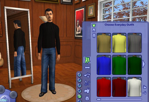 Sims 2 — Men's Sweater Collection 2 by queenmab75 — A collection of sweaters for your male Sims!