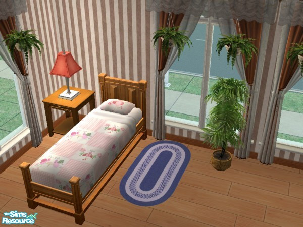 Sims 2 — Judy_OvalRug Blue by judyhugsnoopy — Recolor of Maxis "Unbridled Braids" Oval Rug. Hope you like it :D