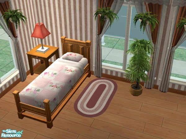 Sims 2 — Judy_OvalRug Red by judyhugsnoopy — Recolor of Maxis "Unbridled Braids" Oval Rug. Hope you like it :D