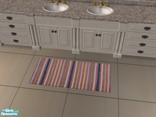 Sims 2 — Judy_2x1_StripeRug 4 by judyhugsnoopy — My new set Bathroom Stripe Rug with 6 color. Hope you like it :D Enjoy !