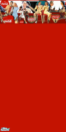 Sims 2 — CocaCola Wallpaper Vintage Coke by maddox97 — *******TSRAA************ Various CocaCola borders for wallpaper by