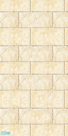 Sims 2 — Cream Stone Wall by dj_une — Look for the matching Cream Stone Floor.