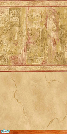 Sims 2 — Marbled Gold by socgrrrl725 — A warmer version of marbled cream wallpaper