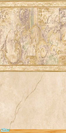 Sims 2 — Marbled Cream by socgrrrl725 — Lovely marbled cream and script detail