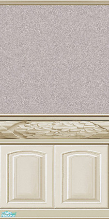 Sims 2 — Elegant Cream Woodwork 2 by Lorah — Elegant cream woodwork with mauve sand paint.