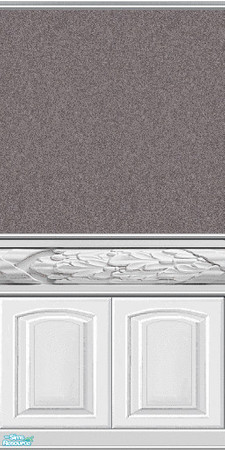 Sims 2 — Elegant White Woodwork 6 by Lorah — Elegant white woodwork with mauve sand paint.