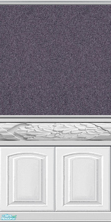 Sims 2 — Elegant White Woodwork 3 by Lorah — Elegant white woodwork with purple sand paint.