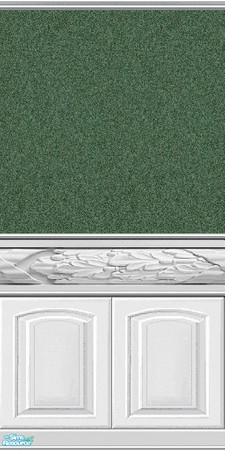 Sims 2 — Elegant White Woodwork 1 by Lorah — Elegant white woodwork with green sand paint.