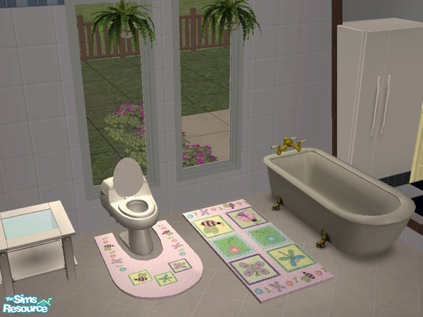 Sims 2 — Judy_ToileMat Pink by judyhugsnoopy — My first bathroom rug recolor set - pink color. Hope you like it :D