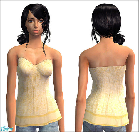 Sims 2 — Diversity - Yellow by Aleeza — No EP required. Enjoy!