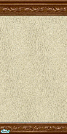 Sims 2 — jsf2WalnutBeige by jsf — A slubbed, woven, creamy beige colored, heavily textured wallpaper in my walnut
