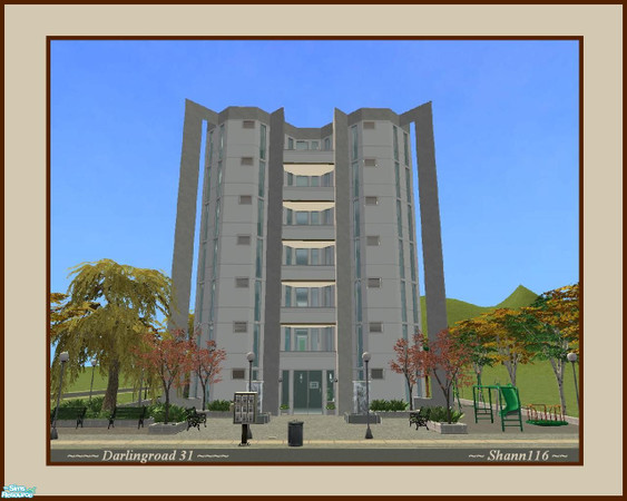 Sims 2 — Darlingroad 31 by Shann116 — Modern apartment with 7 rentable units, they have 6 medium size rooms. Lot size