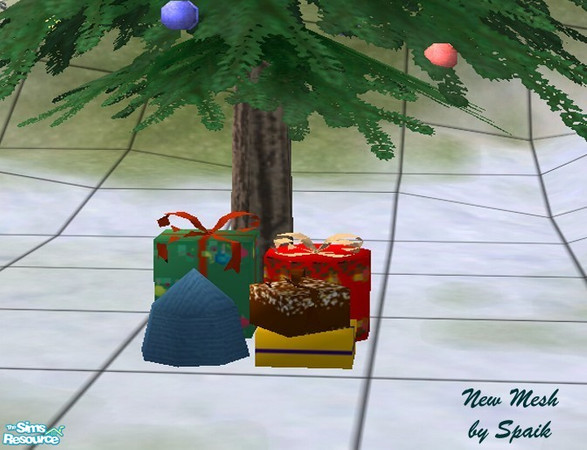 Sims 2 — Christmas Gifts 2 by Spaik — Some other gifts in different shapes to put under the XMas tree. You'll find them