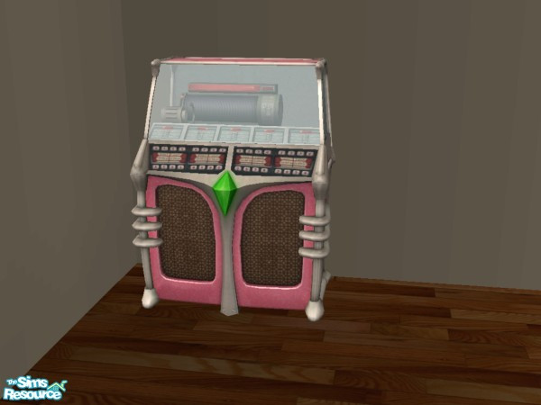 Sims 2 — Jukebox Pink Recolor by c_literati — Six items Maxis included in the objects files but did not make available in