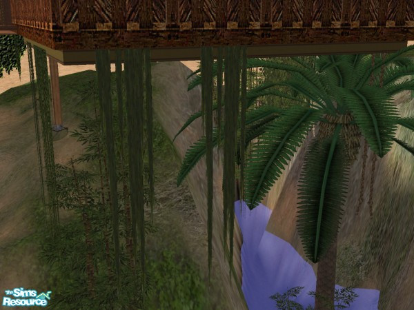 Sims 2 — Jungle Creeper - Green Slime (RECOLOUR) by Cyclonesue — Hang creeper from the floor above. Great to hang off