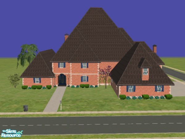Sims 2 — Greenbury Manor by devoted2rusty — This large home offers a master bedroom suite, family room & great both