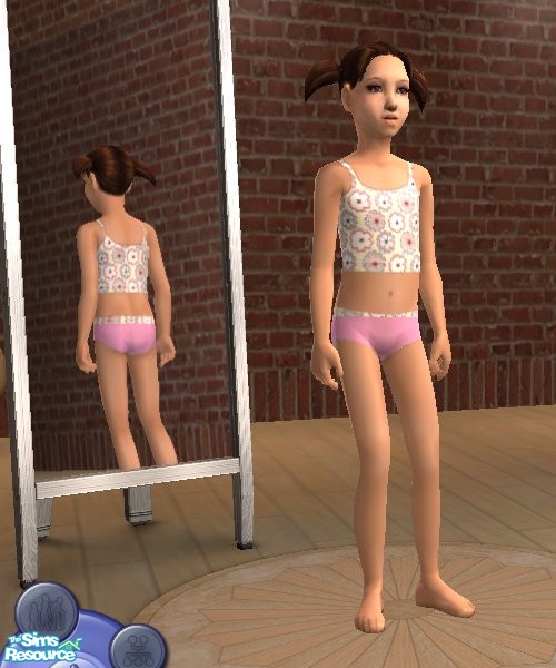 The Sims Resource - Little Girl Undies