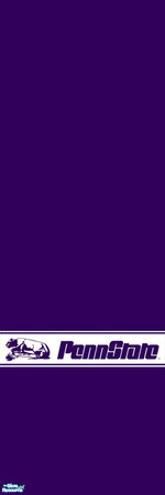 Sims 2 — Penn State Dressing Corner Wall by SpringwolfDecor — For the Nittany Lion Fan, here's a fanciful dressing corner